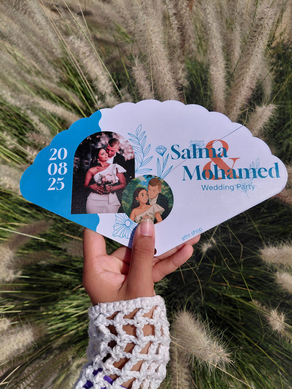 Modern design wedding fan