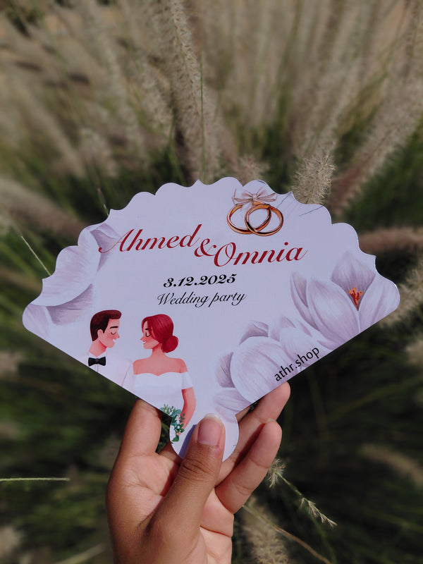 Classic design wedding fan